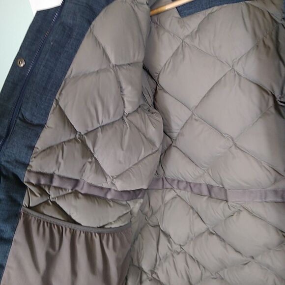 LL BEAN Women's Baxter State Parka Down Coat Blue Sz Large Petite Please Read - Picture 7 of 13